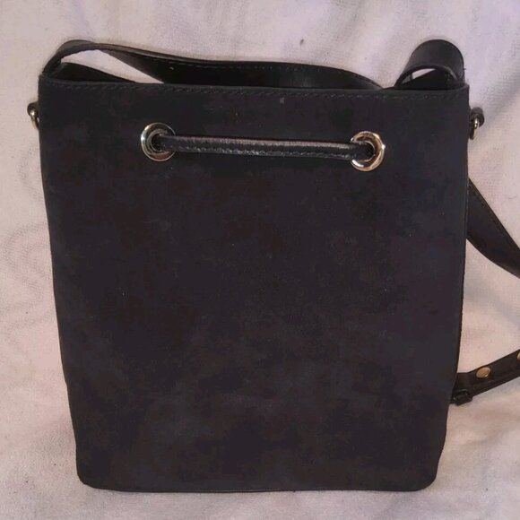 Michael Kors Cary Small Grommeted Suede Bucket Bag Black Gold Studded 9x9x4 main image 6